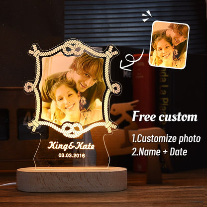 Personalized 3D photo lamp | Customized love lamp